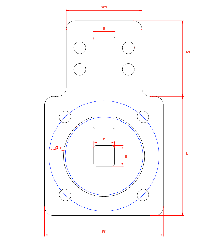 Valve Safety Lockout Dimensions